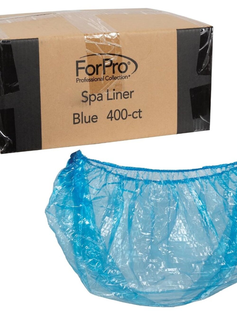 Spa Liners, Fit All Pedicure Spas, Disposable Liners, Blue, 400-count